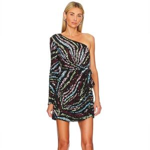 Show Me Your Mumu Shimmy Mini Dress in Starburst Sequin